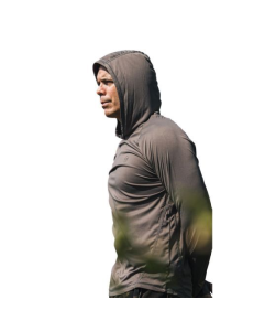 Bluza UV Korda UPF Hooded Top Charcoal, marime XXXXL