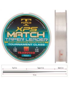 FIR T FORCE XPS MATCH TAPER LEADER 10X15m 0,203-0,327mm 