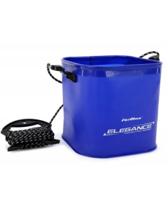Găleată pliabilă cu șnur pentru apă/ Bac de nadă Elegance Feeder Pro EVA, 20x20x20cm/ 8L