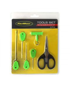 Formax - Boilie Kit 6 Accesorii, Baiting Needle & Scissors