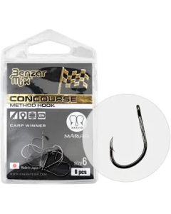 Carlige Benzar Mix Concourse Method Carp Winner Nr.10 , 8buc/plic