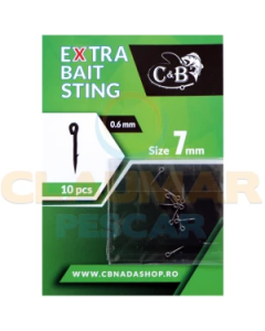  Spin Pentru Momeala C&b Extra Bait Sting, 7mm, 10buc/pac