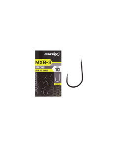 Carlige Matrix MXB-3 Barbed Spade End, 10buc/plic NR.18