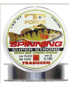 FIR MONOFILAMENT TRABUCCO T-FORCE SPIN-PERCH, TRANSPARENT 0.250mm / 150m / 8.46kg / 18.63kg