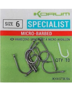 Carlige Korum Xpert Specialist Micro-Barbed Nr.12, 10buc/plic