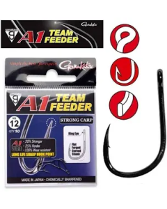 Carlige Gamakatsu A1 Team Feeder Strong Nr.12, 10buc/plic