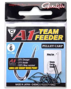 Carlige Gamakatsu A1 Team Feeder Pellet Carp Nr.10