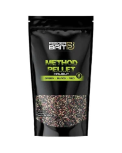 Feeder Bait - Peleti Halibut-Green-Black-Red 2mm 800g