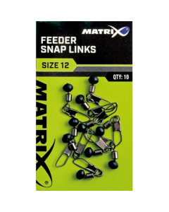 Vartej Cu Margea Culisanta Si Agrafa Matrix Feeder Bead Snap Links Nr 14 10buc/plic