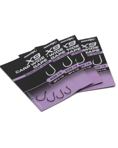 Carlige Feeder Matrix X9 Carp Wide Gape, Barbless, Nr.12, 10buc/pac