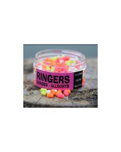 WAFTERS RINGERS ALLSORTS BANDED MINI, 50G