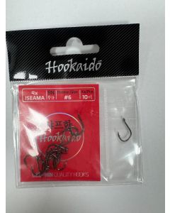 Carlige Delphin Hookaido 4xISEAMA Ring, Black Nickel Nr.8 10+1buc/plic