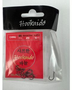 Carlige Delphin Hookaido CHINU Ring, Black Nickel, Nr.6, 10+1buc/plic